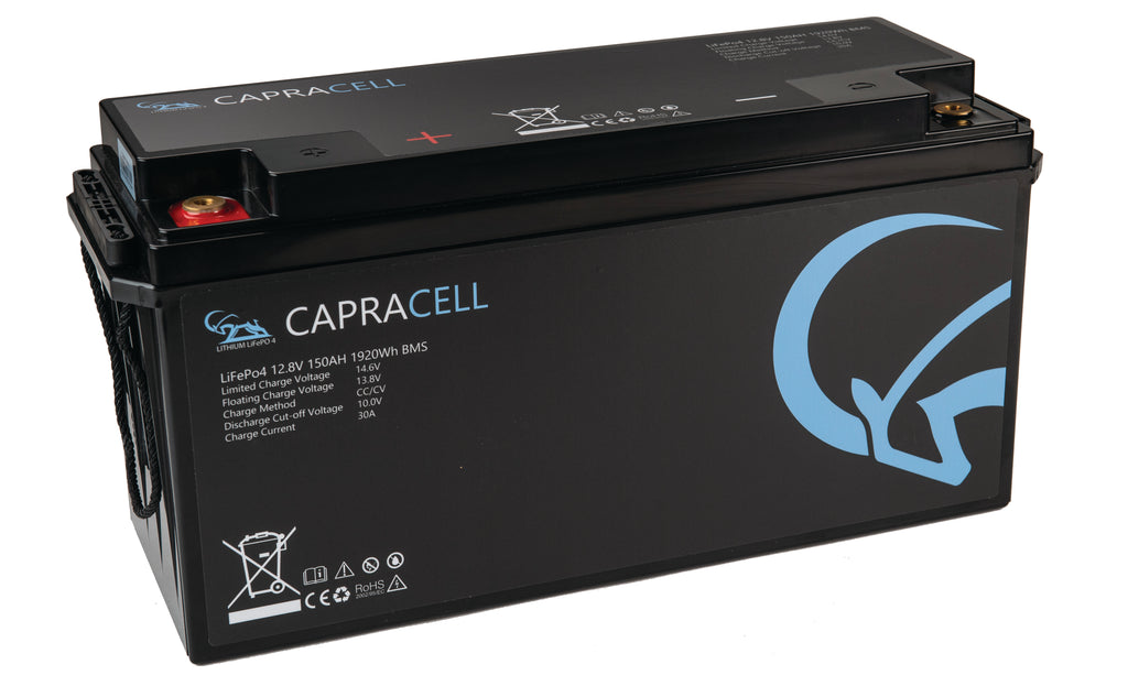 Capracell Lithium LiFePO4 150AH 12v Versorgungsbatterie Speicherbatterie Traktionsbatterie Zusatzbatterie