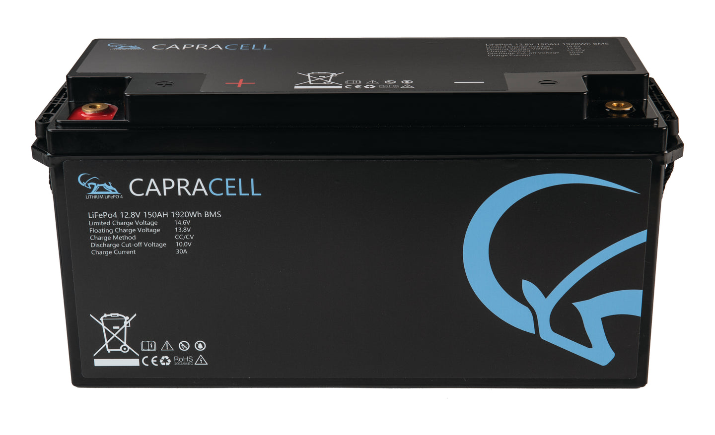 CAPRACELL LiFePO4 Akku 12,8V 150AH als Zusatzbatterie Boot & Wohnmobil