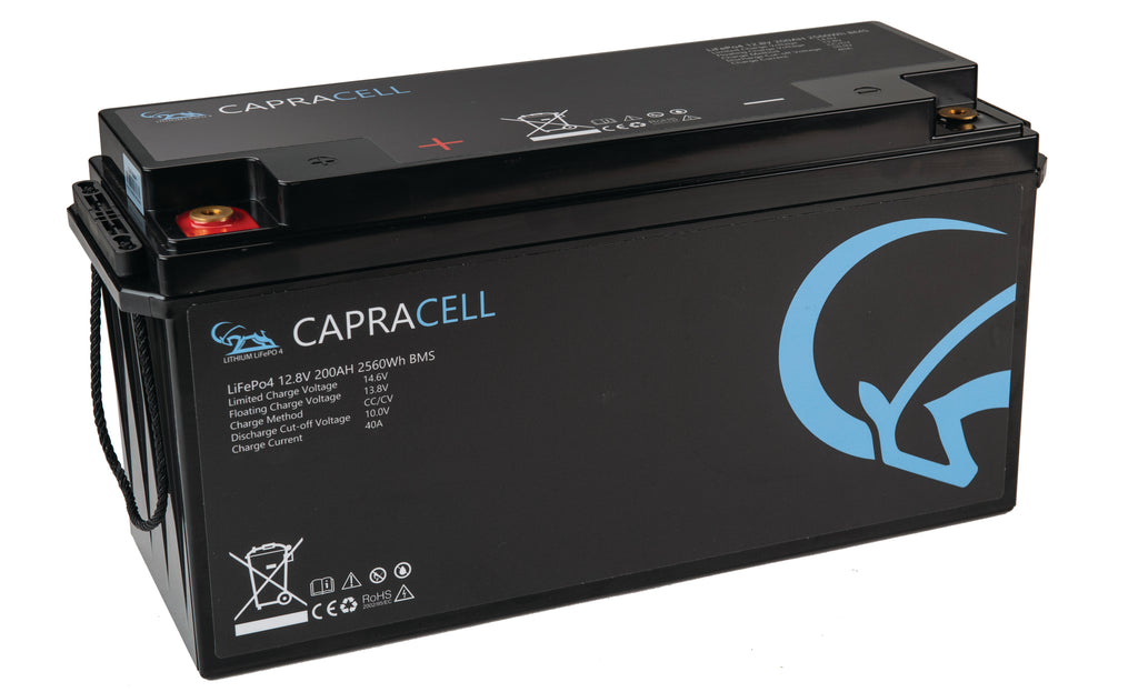 Capracell Lithium LiFePO4 200AH 12v Speicherbatterie Versorgungsbatterie Tranktionsbatterie Solarbatterie